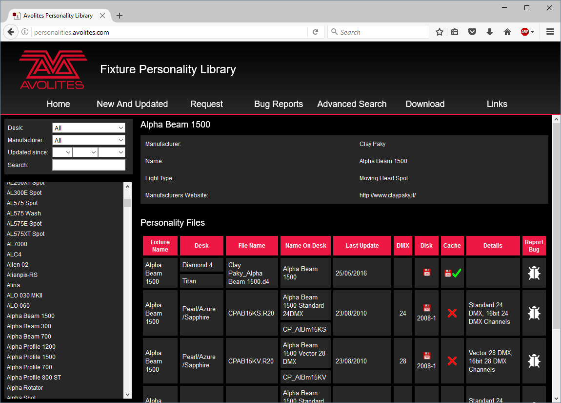 Create DMX fixture types, patches, and more from a Data Table