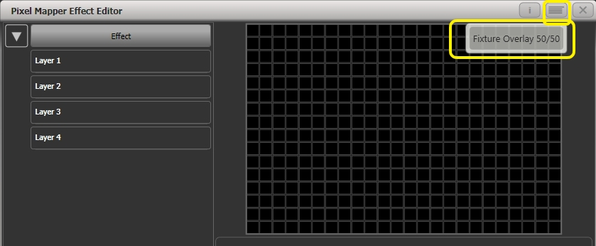 Effect Editor - Pixel Mapper - Fixture Overlay 50/50