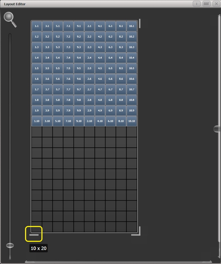 Layout Editor - Expanding Layout Grid