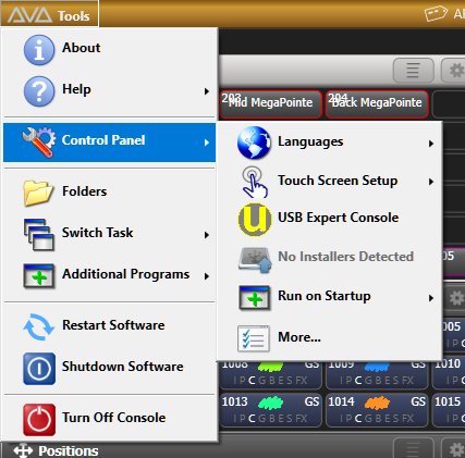 Start USB Expert from Tools Menu