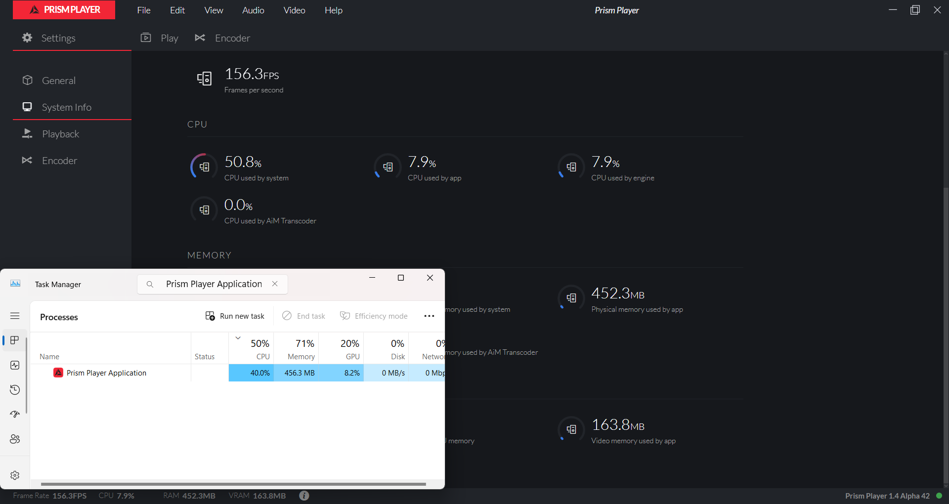 System CPU load