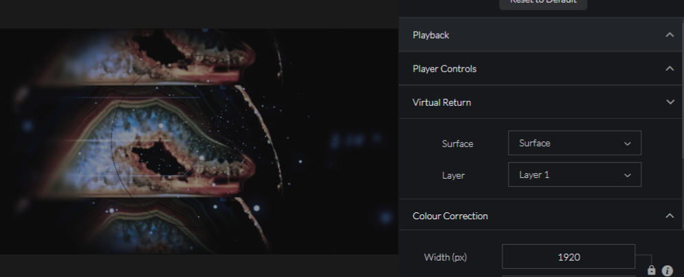 Preview Virtual Return Settings