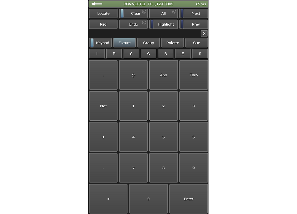 Titan Remote Android App with keypad