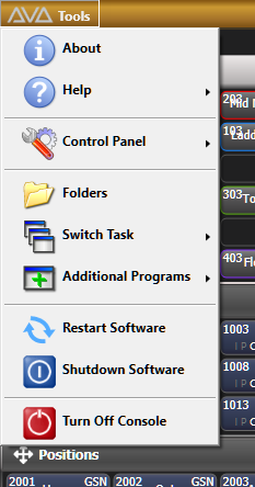 Tools Menu