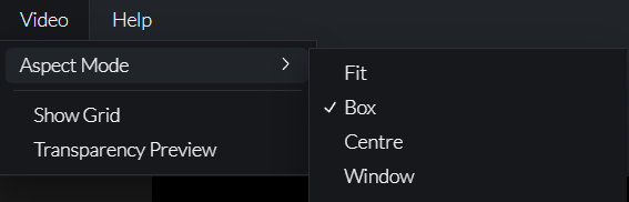 Prism Player Header Video Menu