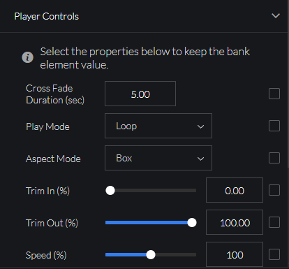 Preview Player Controls Area